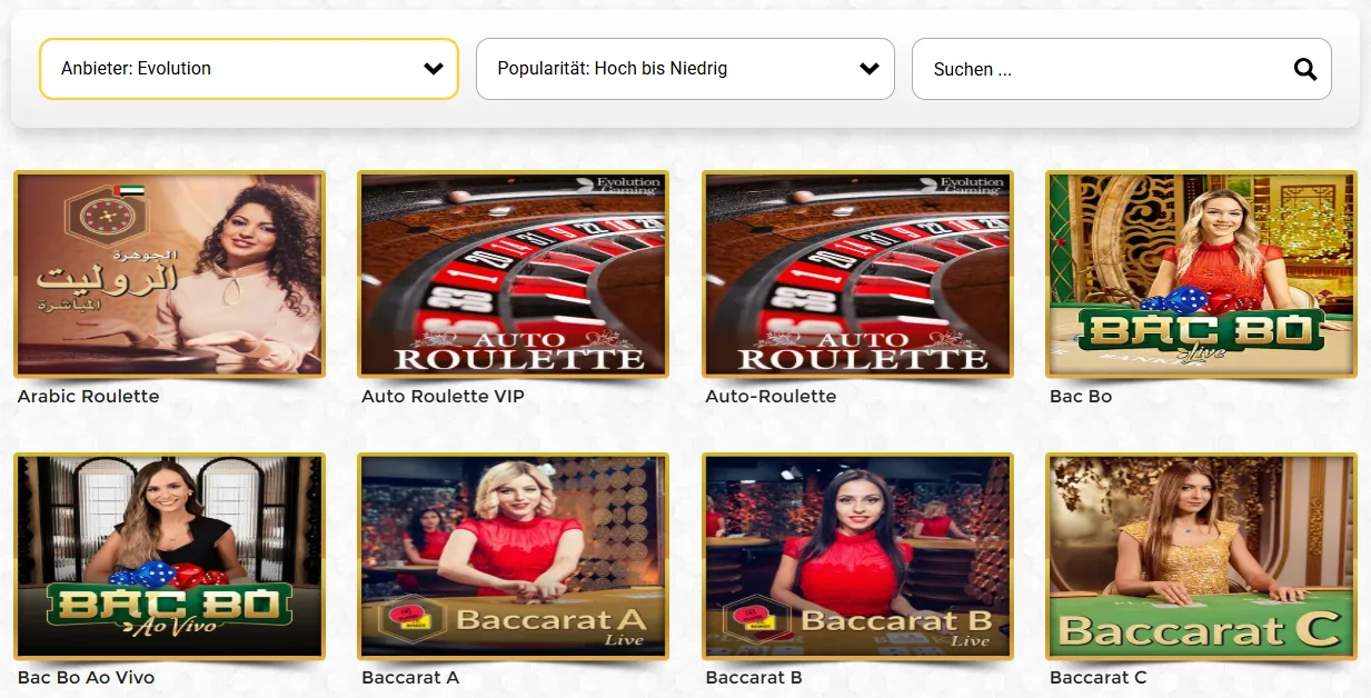 Unique Casino Live Casino – Echtzeitspiele mit echten Dealern