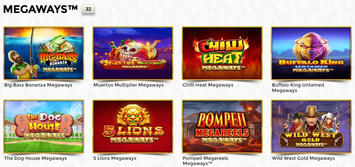 Megaways Spielautomaten im Unique Casino